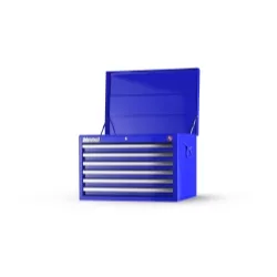 27 X 6 DRAWER DEEP TOP CHEST, BLUE