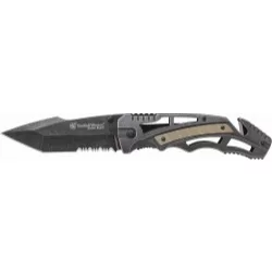 Smith & Wesson Liner Lock Partially Serrated Tanto Folding Knife Smith & Wesson Liner Lock Partially Serrated Tanto Folding Knife