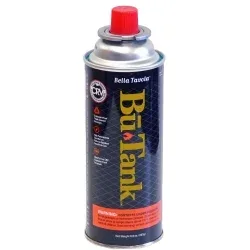 8.0 OZ. NOTCHED COLLAR BUTANE FUEL FOR STOVES (image for) 8.0 OZ. NOTCHED COLLAR BUTANE FUEL FOR STOVES