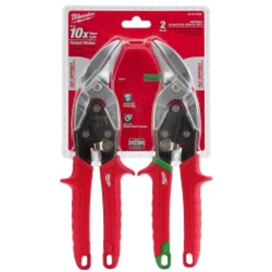 2-pc Offset Aviation Forged Blade Snip L/R Set