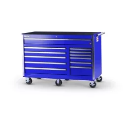 56 IN. 12-DRAWER ROLLER CABINET, BLUE