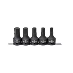 5 Pc. 3/4" Drive Metric Hex Impact Bit Socket Set (image for) 5 Pc. 3/4" Drive Metric Hex Impact Bit Socket Set