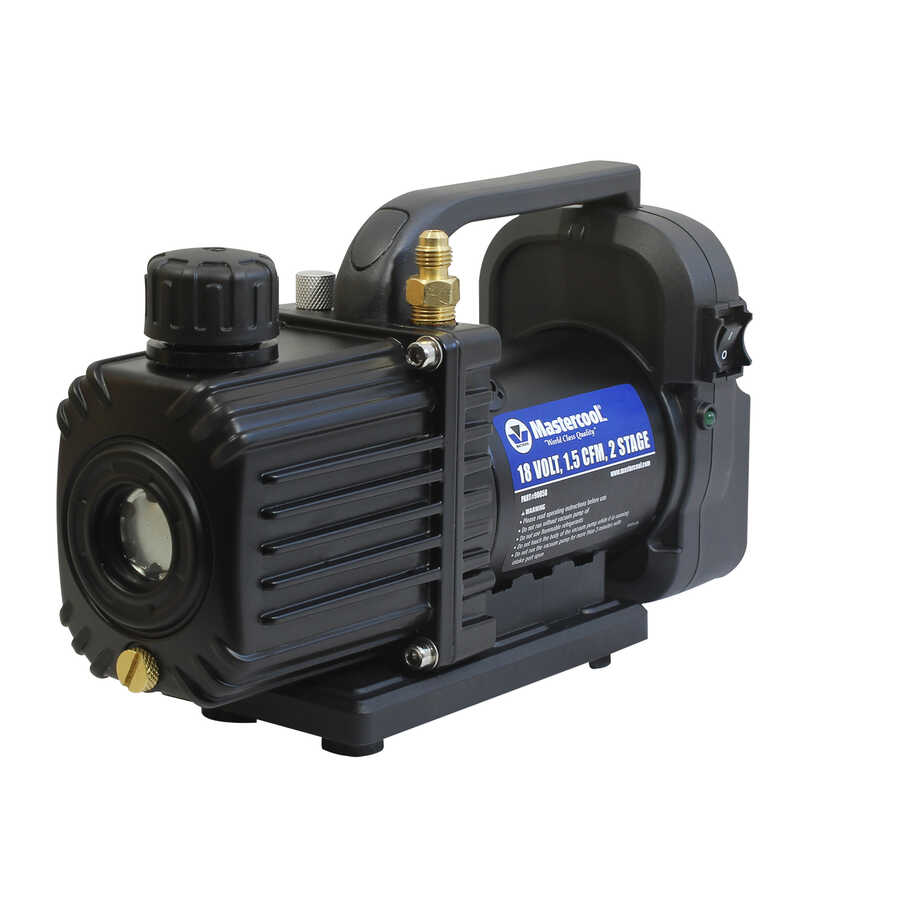 18 VOLT CORDLESS, 1.5 CFM, 2 STAGE VACUUM PUMP