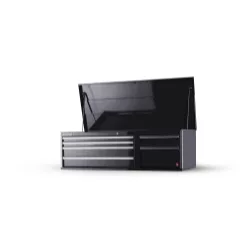56 X 24 6 DRAWER TOP CHEST, BLACK