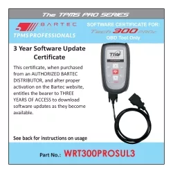 3 YR software certificate for the Tech300ProC 3 YR software certificate for the Tech300ProC