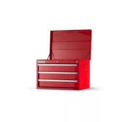 27 X 3 DRAWER DEEP TOP CHEST, RED