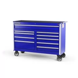 54 X 10 DRAWER MOBILE CABINET, BLUE