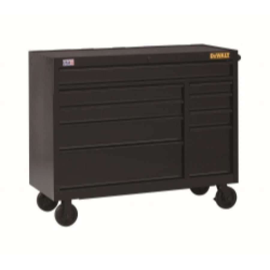 DEWALT 52INX21IN 9-DWR ROLLING CABINET BLK DEWALT 52INX21IN 9-DWR ROLLING CABINET BLK