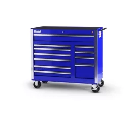 42 X 11 DRAWER MOBILE CABINET, BLUE 42 X 11 DRAWER MOBILE CABINET, BLUE