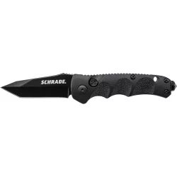 Schrade Mini Push Button Lock Folding Knife Tanto Blade Schrade Mini Push Button Lock Folding Knife Tanto Blade