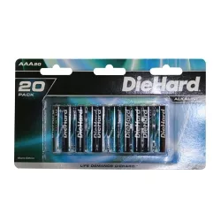 Diehard AAA Alkaline Batteries 20 Pack