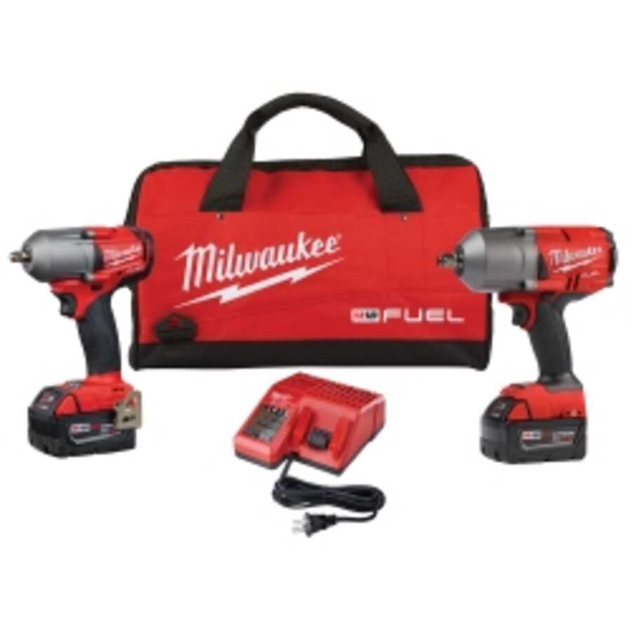 Milwaukee Electric Tools | 2993-22 | Milwaukee M18 FUEL 2PC Impact Wrench Auto Kit 2993-22