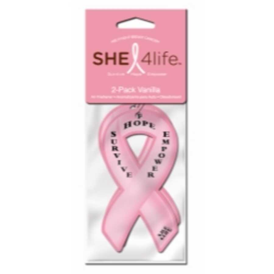 2PK She4Life Pink Ribbon Air Freshener
