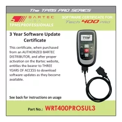 3 YR software certificate for the Tech400Pro 3 YR software certificate for the Tech400Pro
