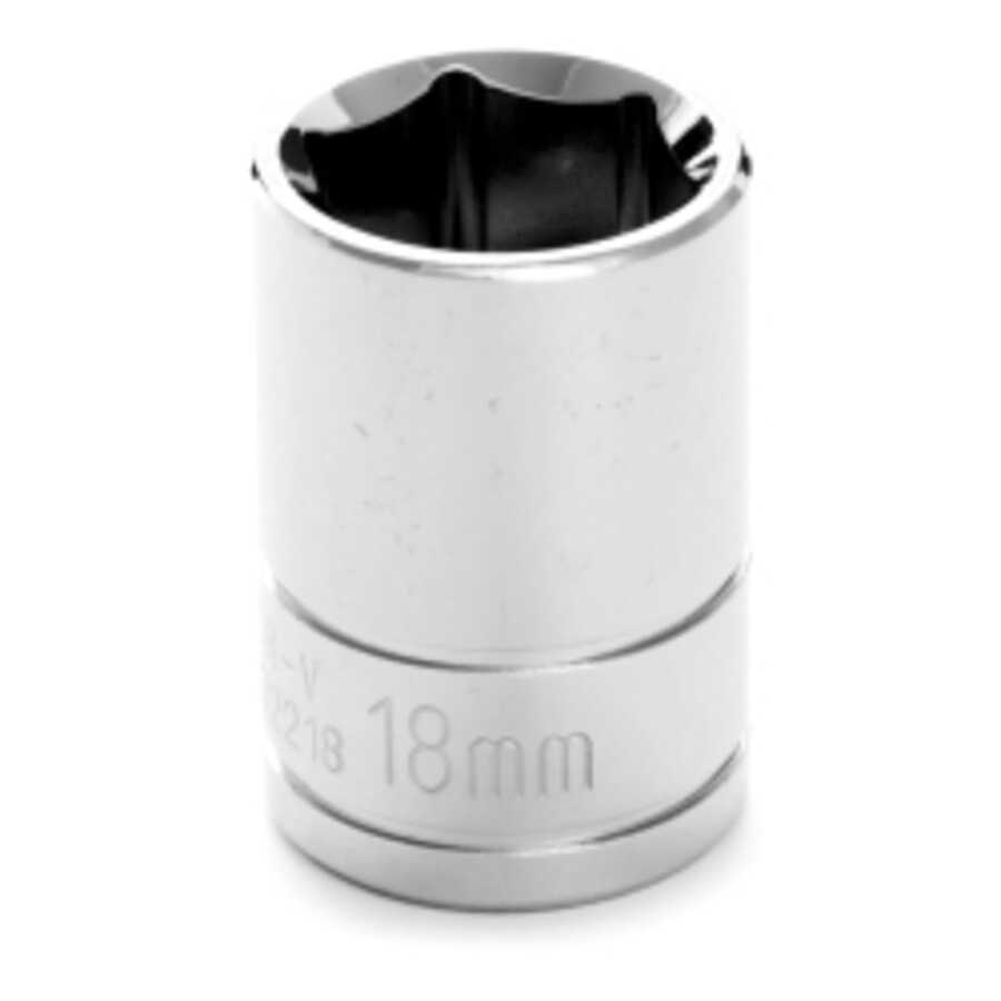 1/2" DRIVE 6 PT STND SOCKET 18MM