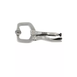 6\" Locking C-Clamp w/Swivel Pads, Max. Open2-1/8\"