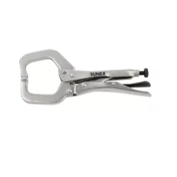 11\" Locking C-Clamp , Max. Open 3-3/8\", Throat Dep
