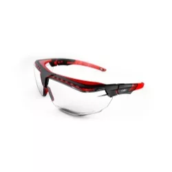 UVEX AVATAR GLASSES OTG BLK/RED, CLEAR HC UVEX AVATAR GLASSES OTG BLK/RED, CLEAR HC