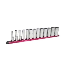 (image for) Socket Set 3/8" Dr SAE Deep Spline 13Pc