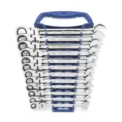 GEARWRENCH BLACK FLEX HEAD METRIC COMB 12PC SET
