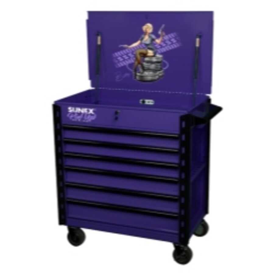 Premium Full Drawer Service Cart-Pin Up Girl Betty