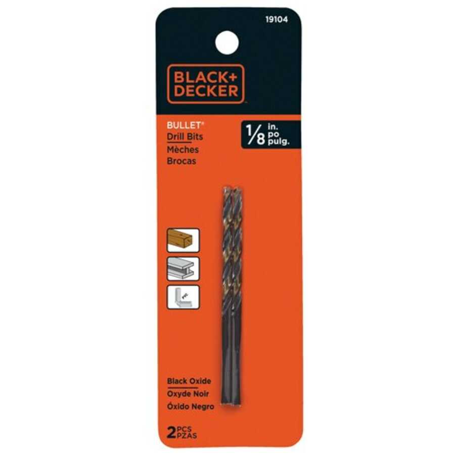 BULLET DRILL BIT 1/8" - CARDED
