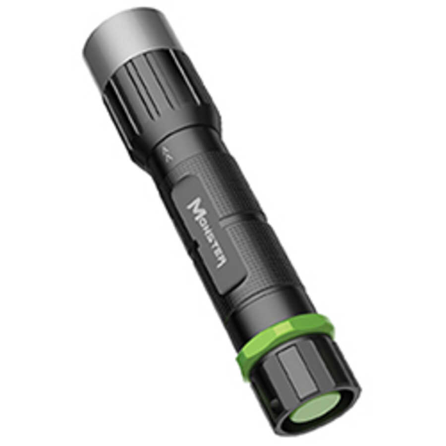 200 LUMEN 4-FUNCTION RECHARGEABLE FLASHLIGHT, BLACK