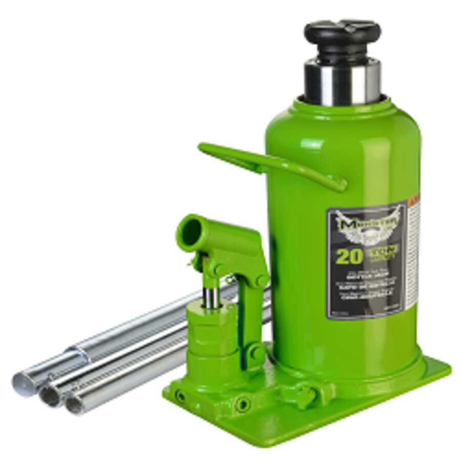 20-Ton Fast Rise Bottle Jack with Uni-Weld Base