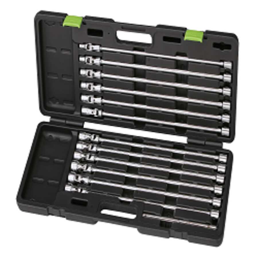 12-PC SPLINE T-HANDLE EXT UNIV SOCKET SET