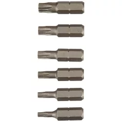 TORX 1" 6PC T10 thru T30 OAL