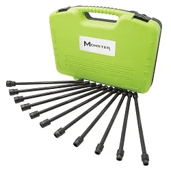(image for) 11-PC XXL 3/8 DRIVE METRIC IMP SWIVEL SOCKET SET