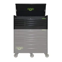 (image for) 55" 8-DRAWER TOP CHEST, MATTE BLACK-BLACK