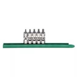 5-Pc 1/4" Drive Universal Stubby Torx Bit Socket