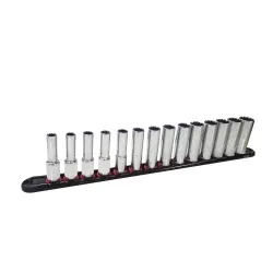 (image for) Socket Set 3/8" Dr Metric Deep Spline 14Pc