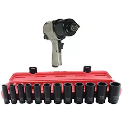 1/2 Dr Air Impact Wrench with 12 piece Socket Set 1/2 Dr Air Impact Wrench with 12 piece Socket Set