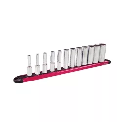 Socket Set 1/4" Dr SAE Deep Spline 12Pc Socket Set 1/4" Dr SAE Deep Spline 12Pc