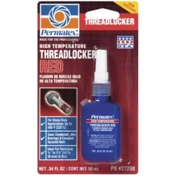 Hi-Temp Threadlocker Red 6pk