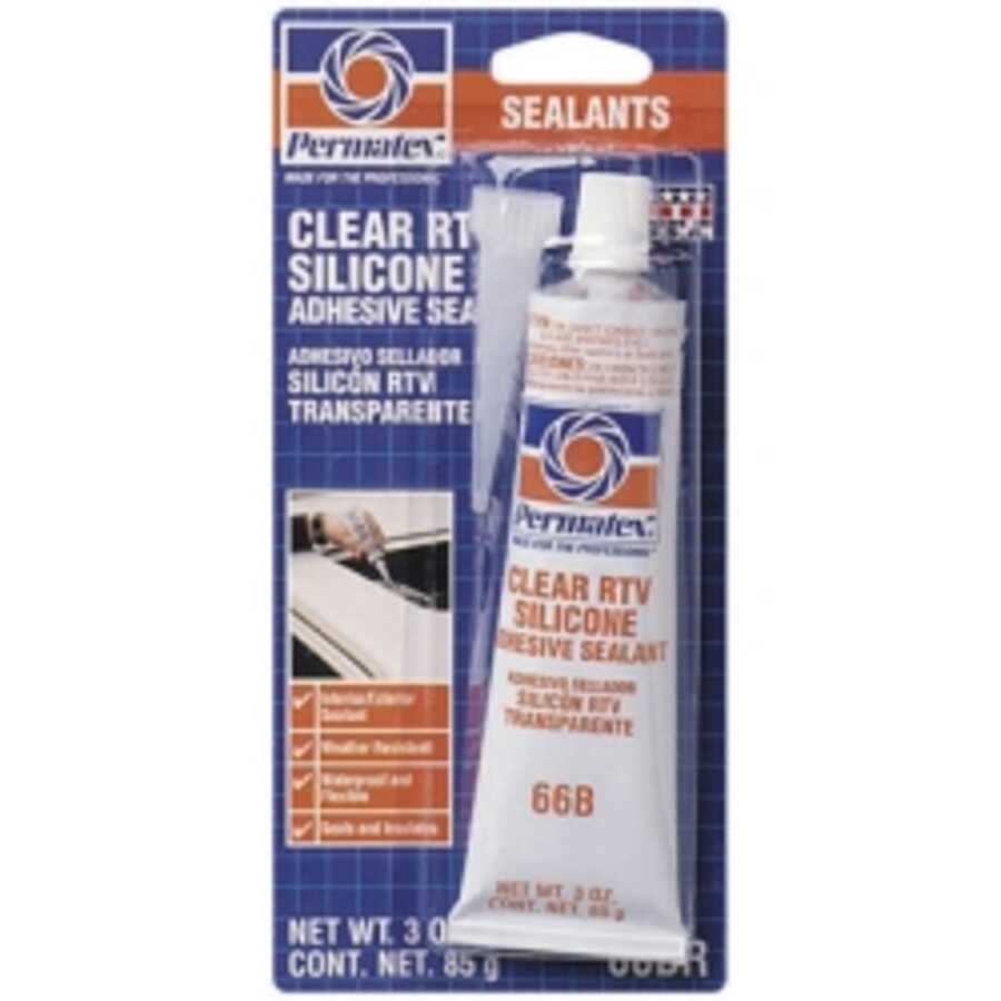 #66 Clear Silicone Adhesv EACH