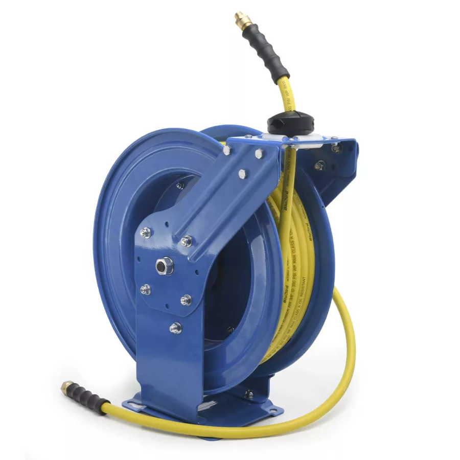 BluBird Dual-Arm Retractable Air Hose Reel 3/8" x 50