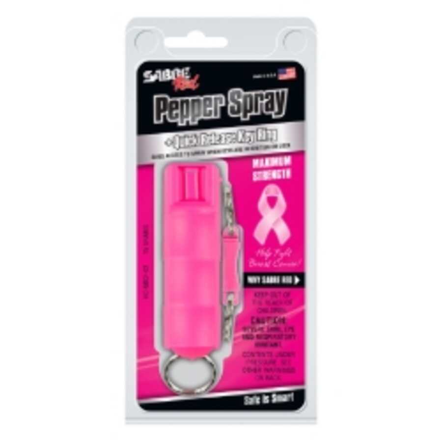 SABRE Pink Key Case Pepper Spray