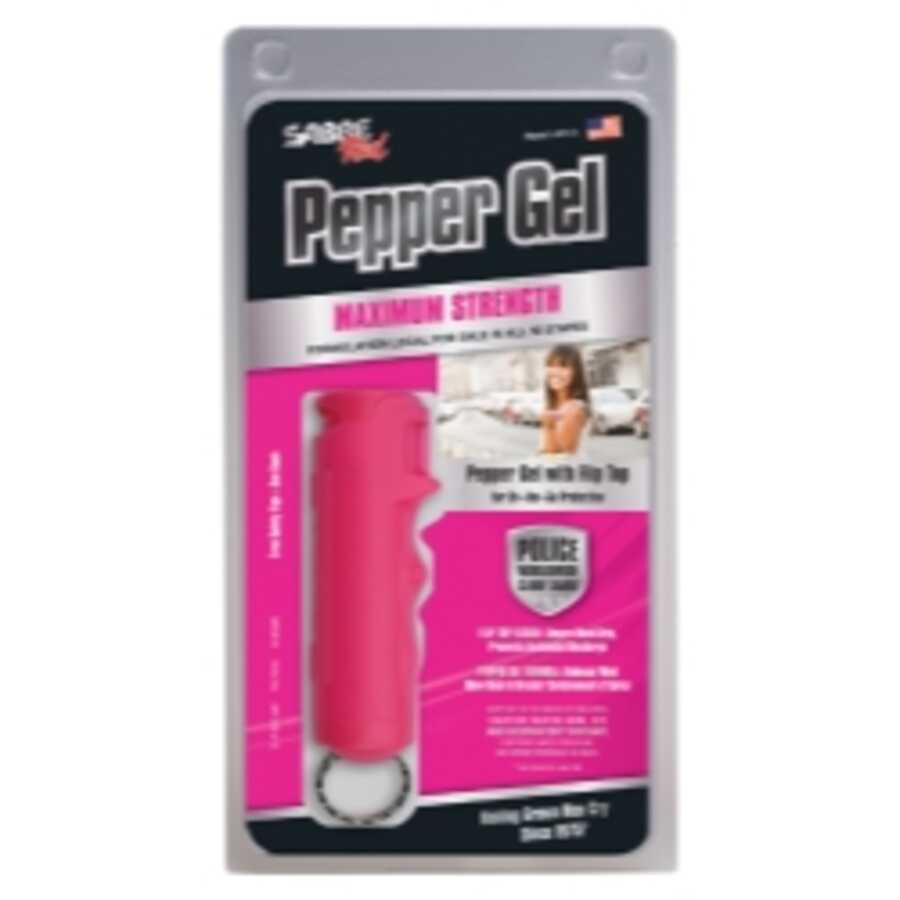 SABRE PInk Pepper Gel with Flip Top
