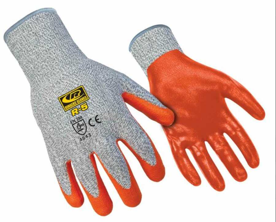 Ringers Gloves 045-10 R-5 Cut Level 5 Gloves, Larg