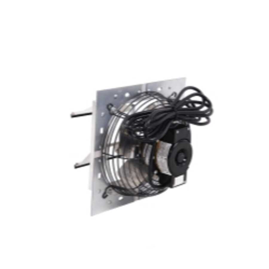 Hessaire 8" Quiet Wall-Mounted Shutter Exhaust Fan