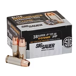 AMMO, 38 SUP PLUS P, 125GR, ELITE V-CROWN, BOX/20