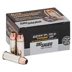 AMMO, 44SPL, 200GR, ELITE V-CROWN, JHP, BOX/20