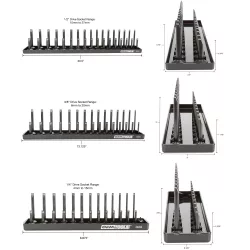 3PC SOCKET TRAY SET METRIC 3PC SOCKET TRAY SET METRIC