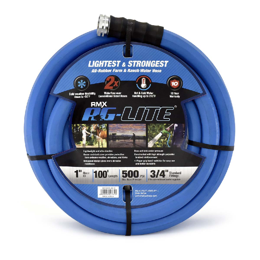 AG-Lite Rubber Water Rubber Garden Hose (1" x 100')