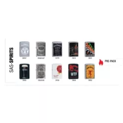 Zippo 10-Piece Lighter Assort Spiri