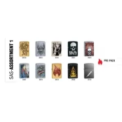 (image for) Zippo 10-Piece Lighter Assort Vario