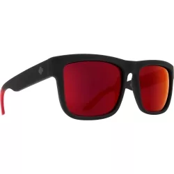 Discord Sunglasses, Soft Matte Black Red Discord Sunglasses, Soft Matte Black Red